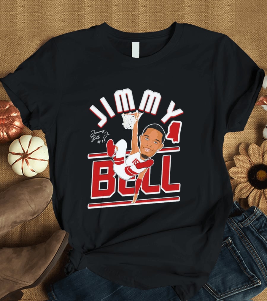 Jimmy Bell Jr. #15 Mississippi State Bulldogs Basketball Dunking T-Shirt