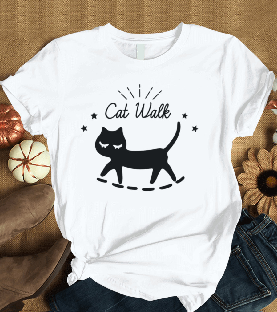 Yamato Maya Cat Walk Stars Strutting T-Shirt