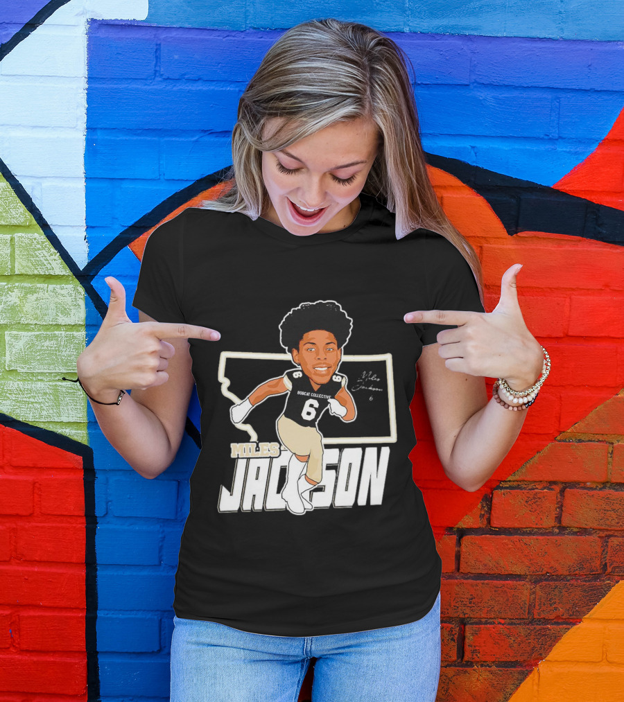 Miles Jackson Bobcat Collective Signature Montana State Bobcats T-Shirt