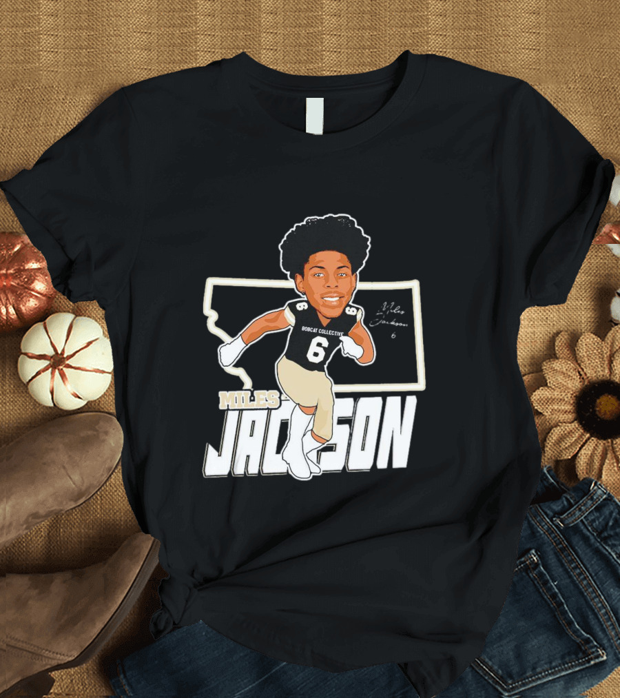 Miles Jackson Bobcat Collective Signature Montana State Bobcats T-Shirt