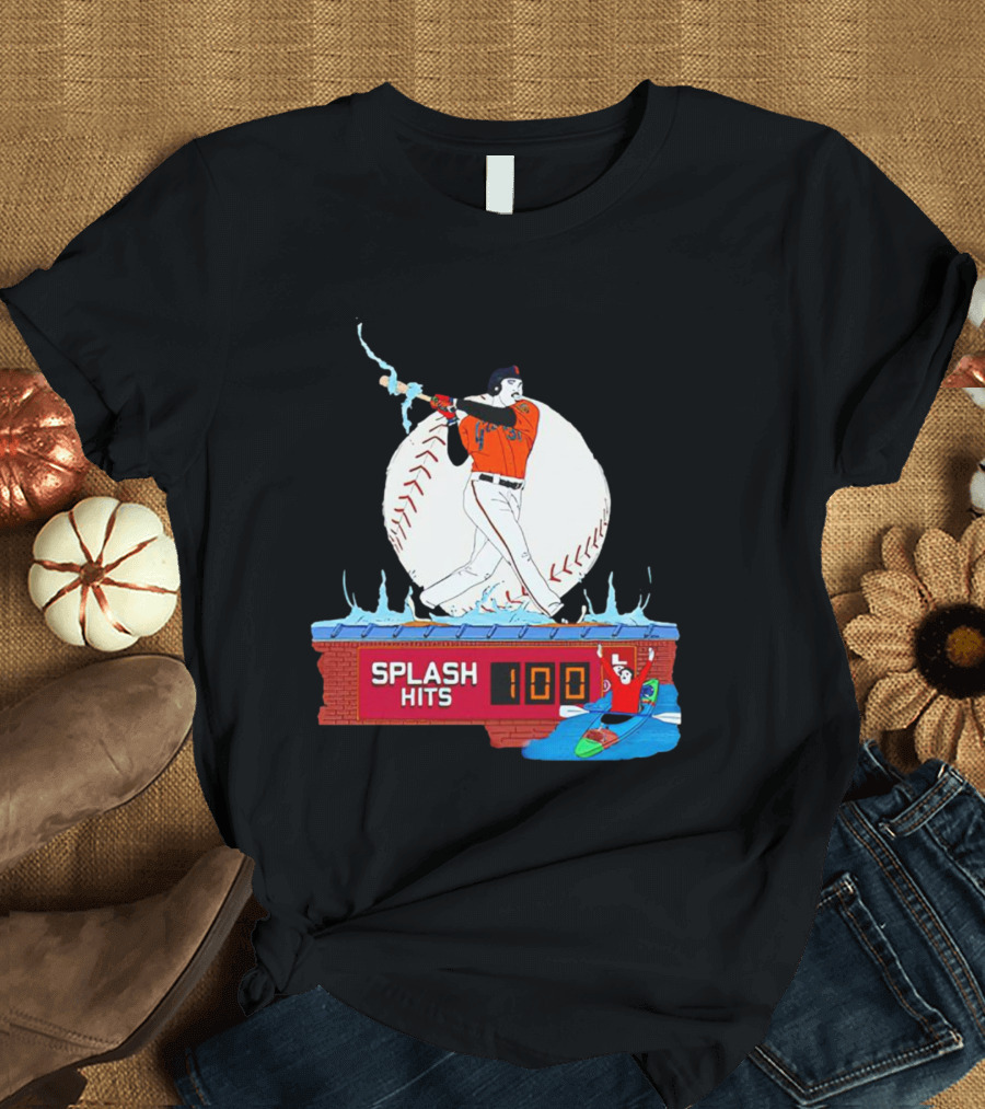 Splash Hits 100 McCovey Cove Baseball Kayaks T-Shirt