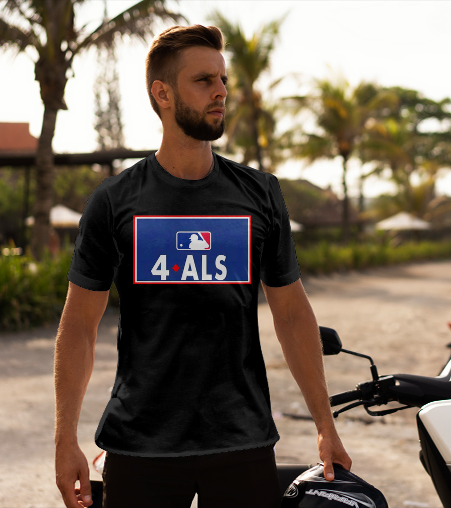 MLB 4 ALS Logo Baseball Diamond T-Shirt