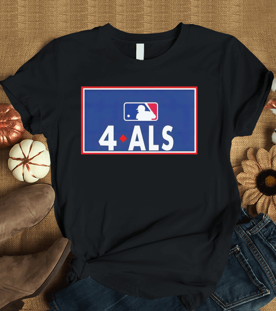 MLB 4 ALS Logo Baseball Diamond T-Shirt
