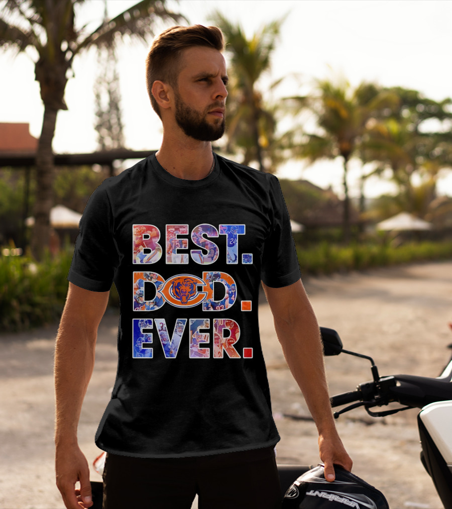 BEST DAD EVER NFL Chicago Bears T-Shirt