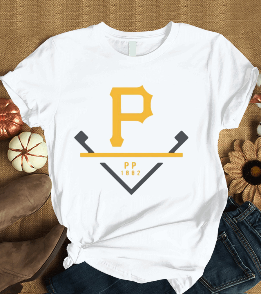 Pittsburgh Pirates P PP 1882 Baseball T-Shirt