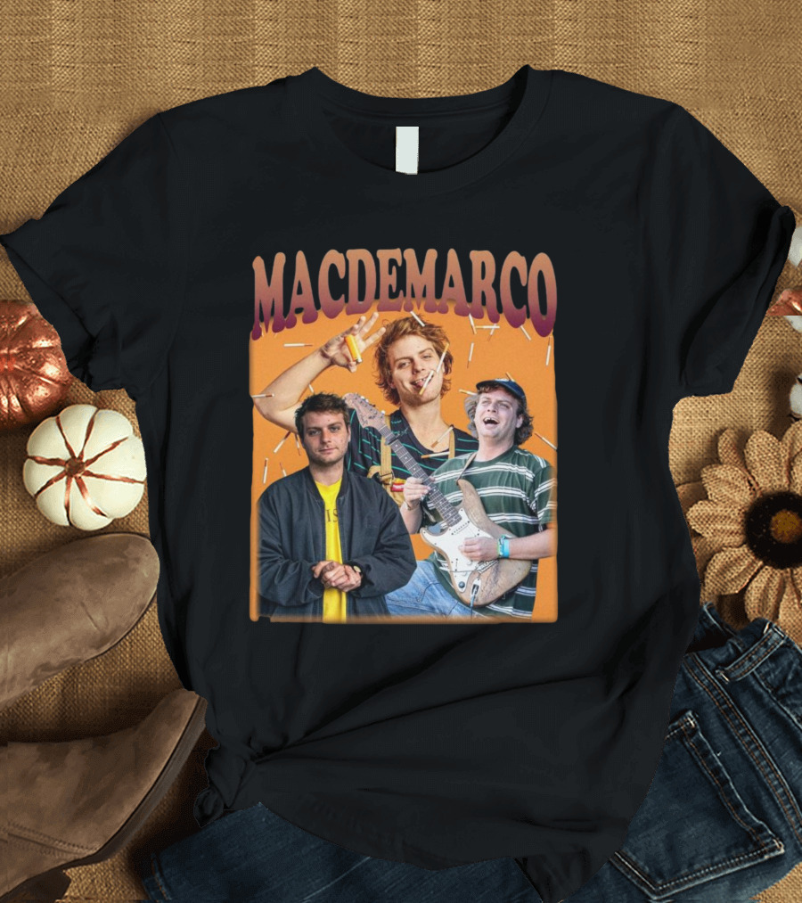 Mac Demarco Cigarette Portrait Trio T-Shirt
