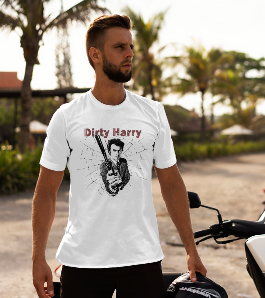 Dirty Harry Gun Scene Iconic T-Shirt