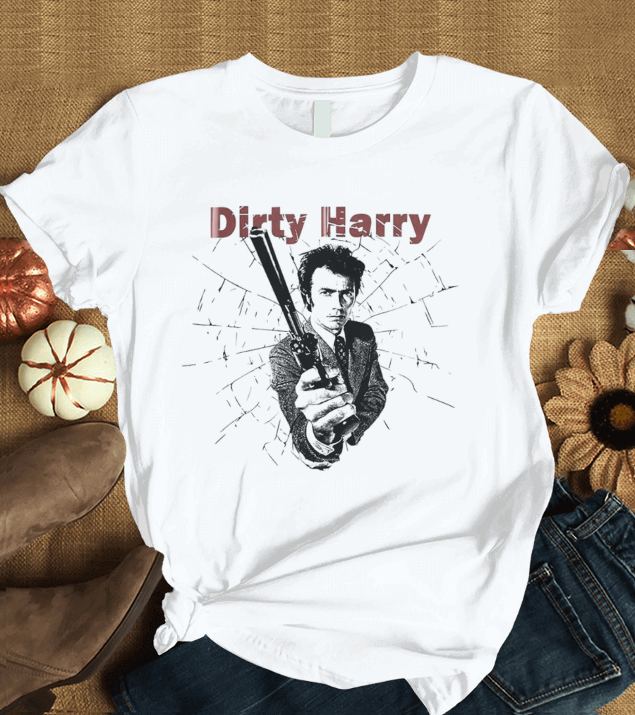 Dirty Harry Gun Scene Iconic T-Shirt