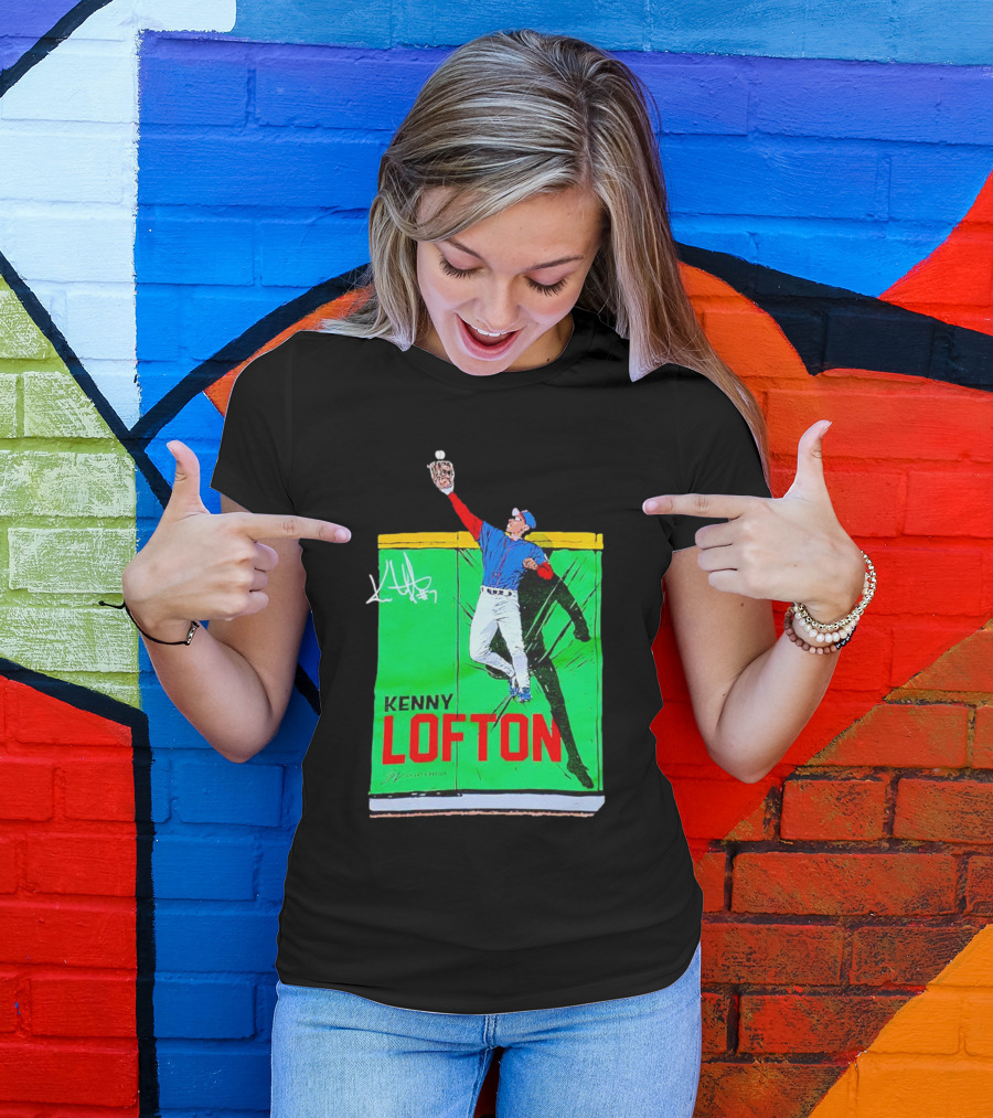 Kenny Lofton Signature Catch Baseball T-Shirt