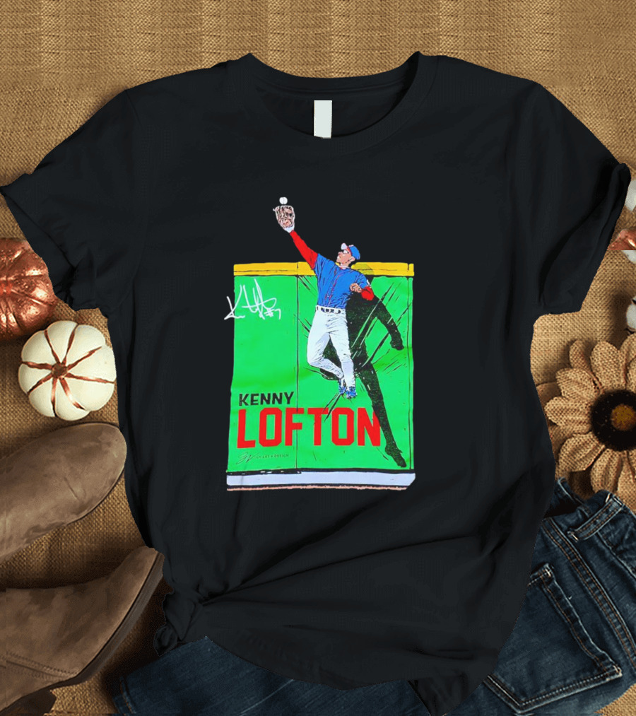 Kenny Lofton Signature Catch Baseball T-Shirt