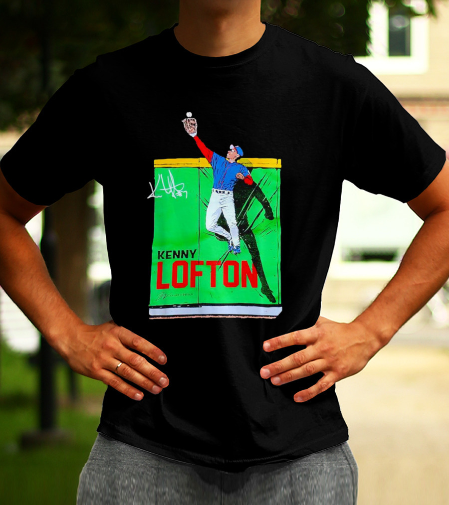 Kenny Lofton Signature Catch Baseball T-Shirt