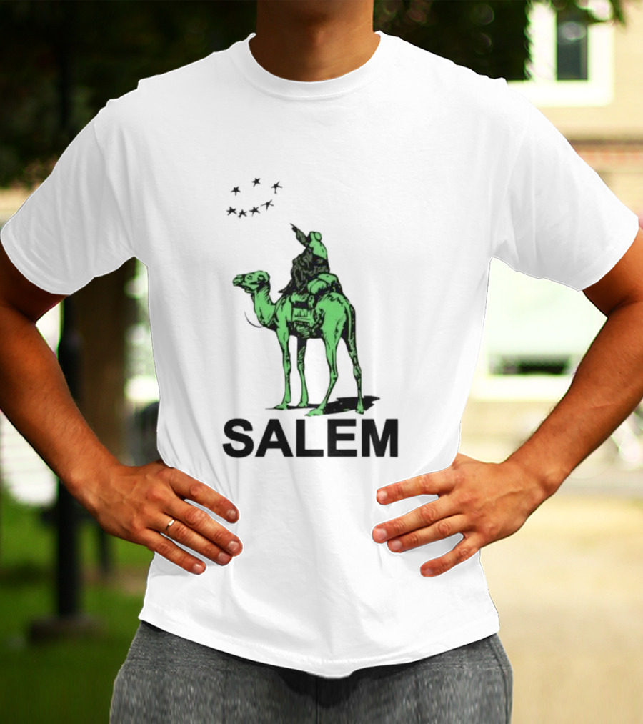 Salem Silkroad Camel And Stars In Green T-Shirt