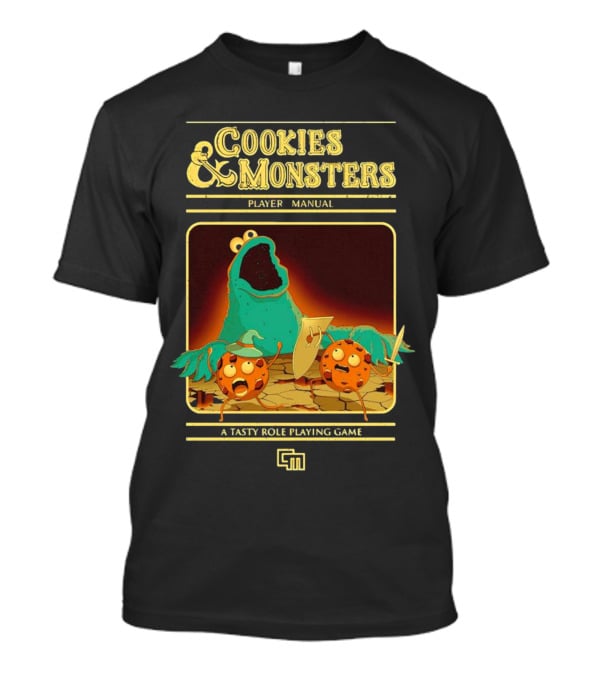 Cookies And Monsters Player Manual A Tasty Role Playing Game Retro T-Shirt