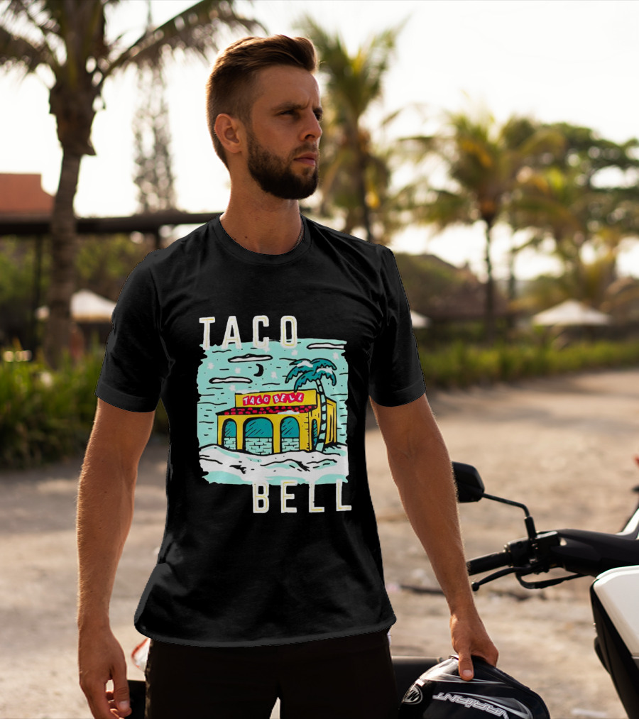 Taco Bell Numero Uno Palm Tree Retro Landscape T-Shirt