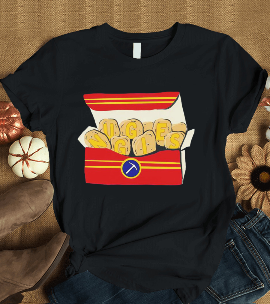 Denver Nuggets Chicken Nuggets Box With Basketball T-Shirt