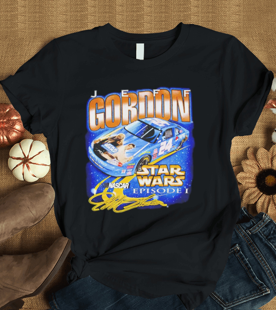 Jeff Gordon NASCAR Star Wars Episode I Racing Car 24 T-Shirt