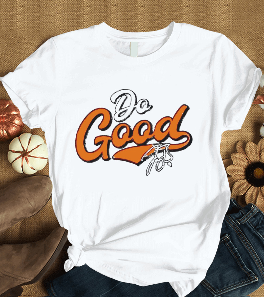 Joe Burrow Do Good Signature Orange Script T-Shirt