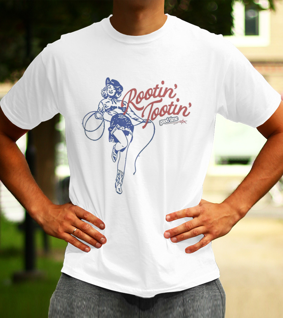 Rootin Tootin Retro Cowgirl With Lasso T-Shirt