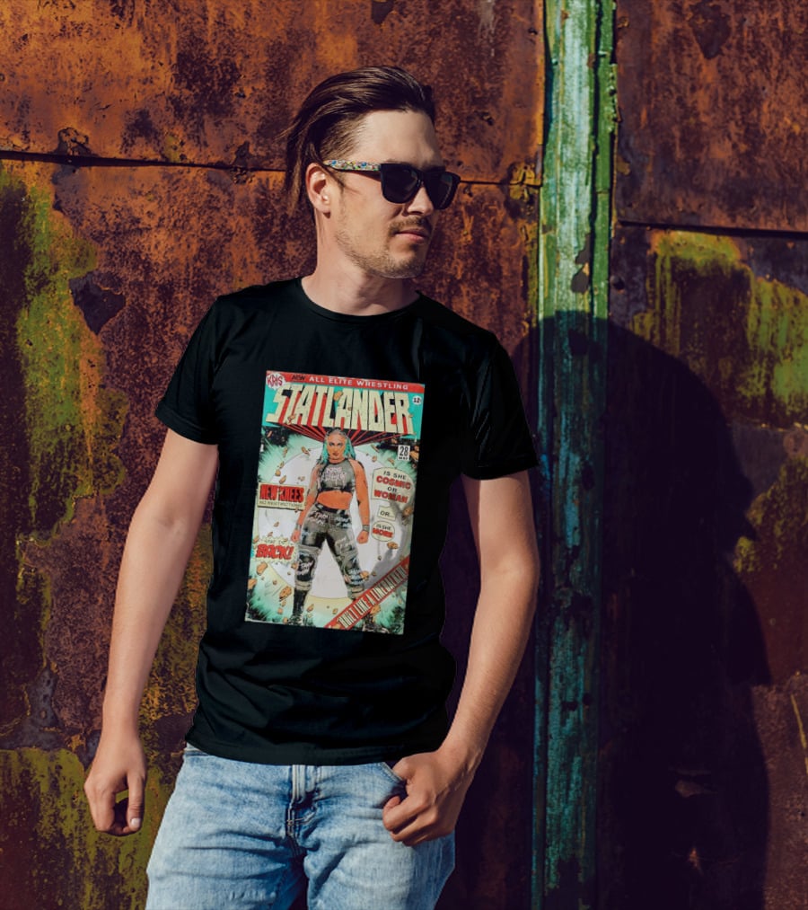 Kris AEW Statlander Back New Knees No Restrictions Cosmic Woman Comic 28 May 12 T-Shirt