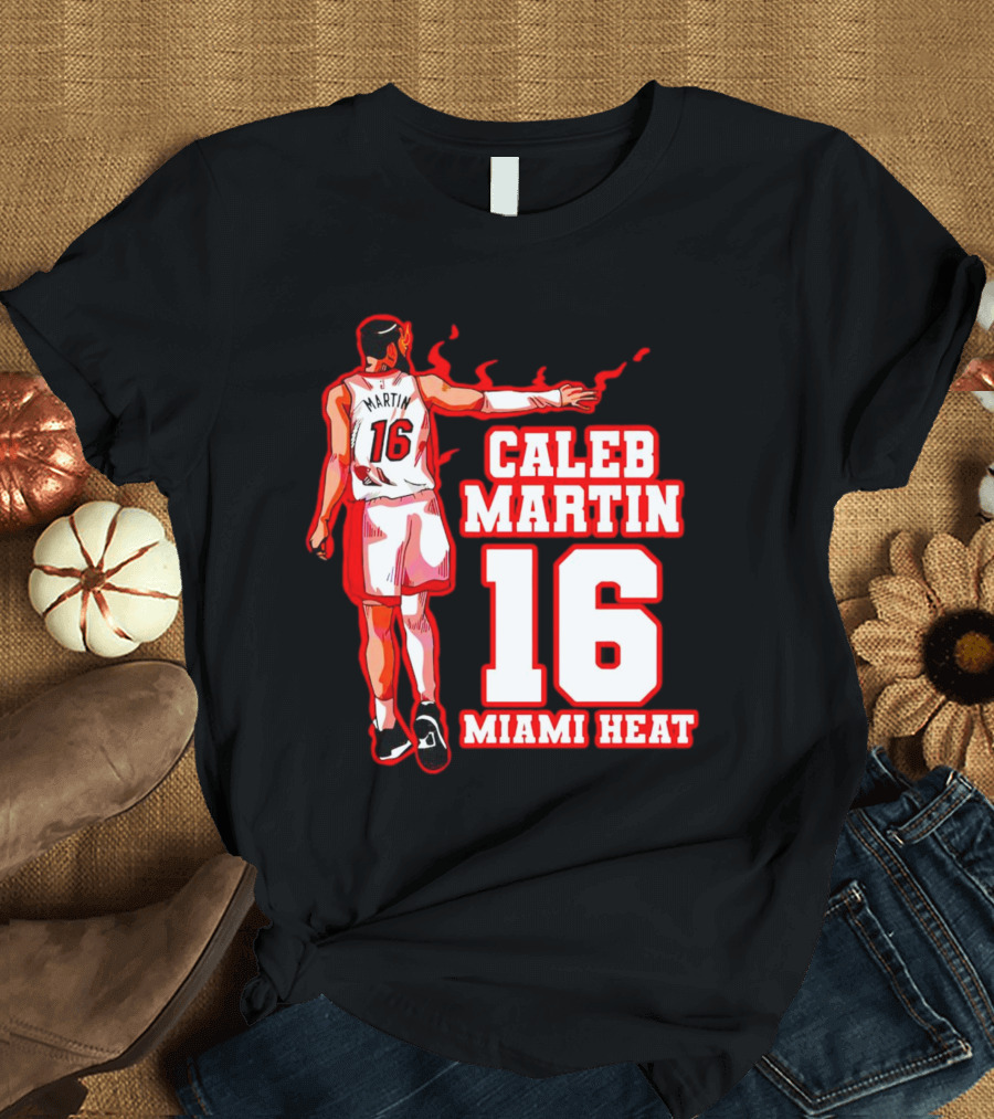 Caleb Martin 16 Miami Heat NBA Player T-Shirt