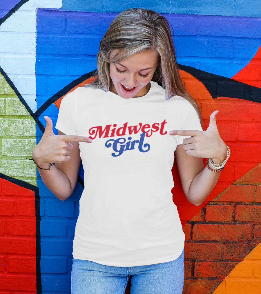 Midwest Girl Red Blue T-Shirt