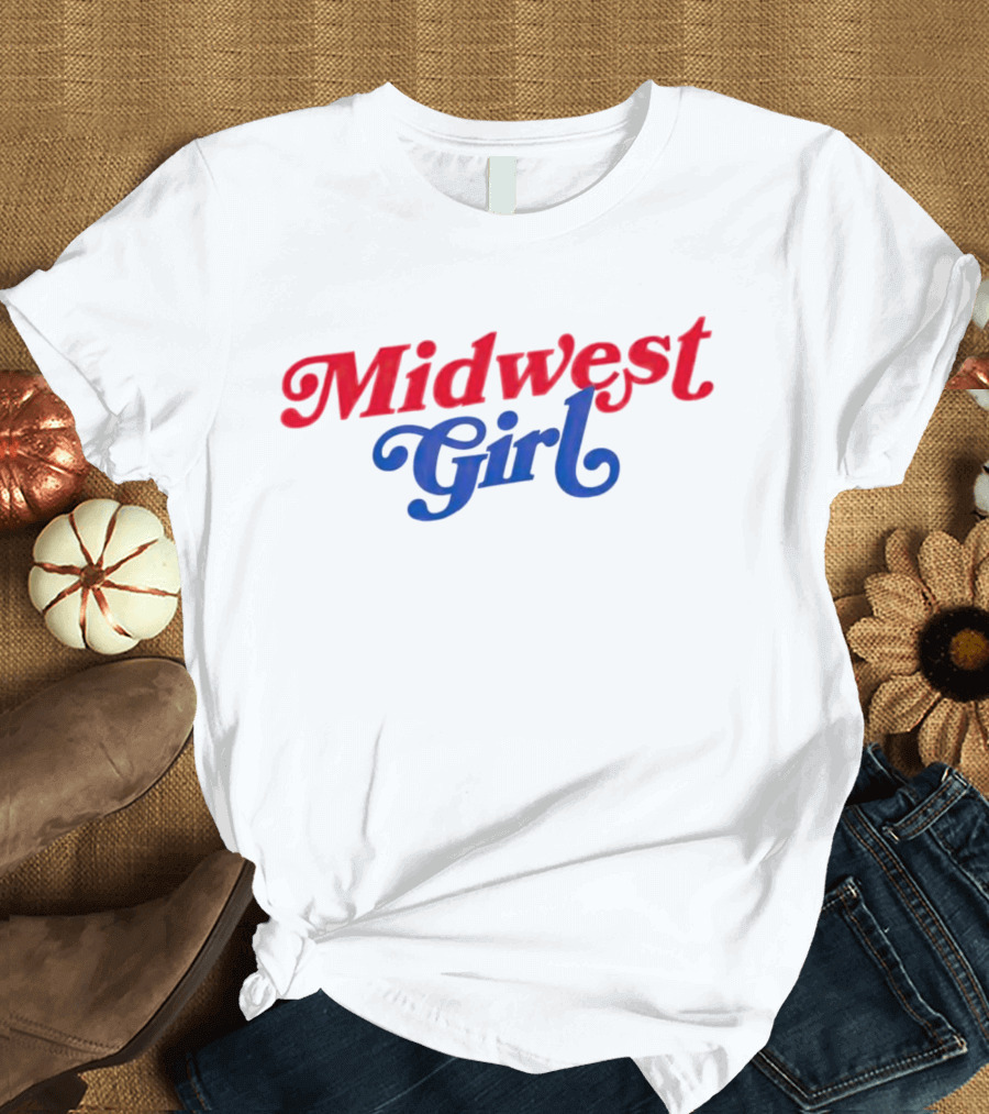 Midwest Girl Red Blue T-Shirt
