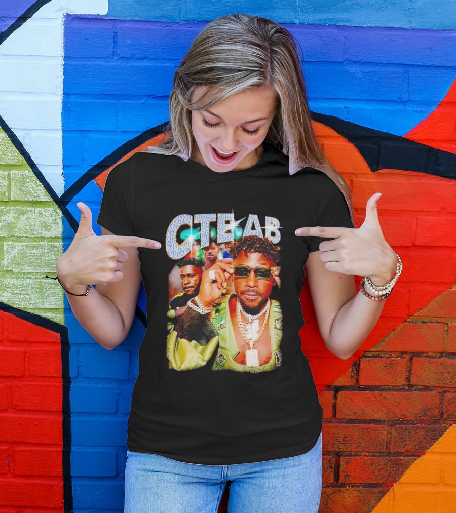 CTE AB Antonio Brown Vibrant Portrait With Sunglasses And Jewelry T-Shirt