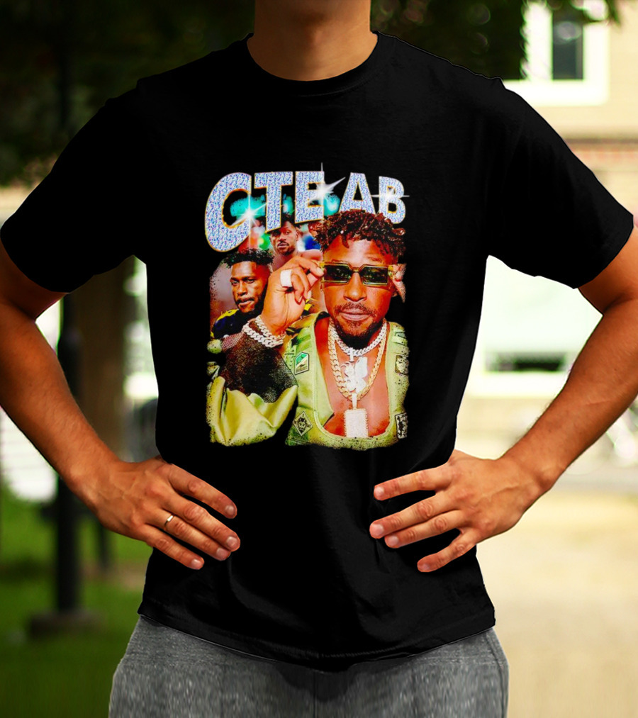 CTE AB Antonio Brown Vibrant Portrait With Sunglasses And Jewelry T-Shirt