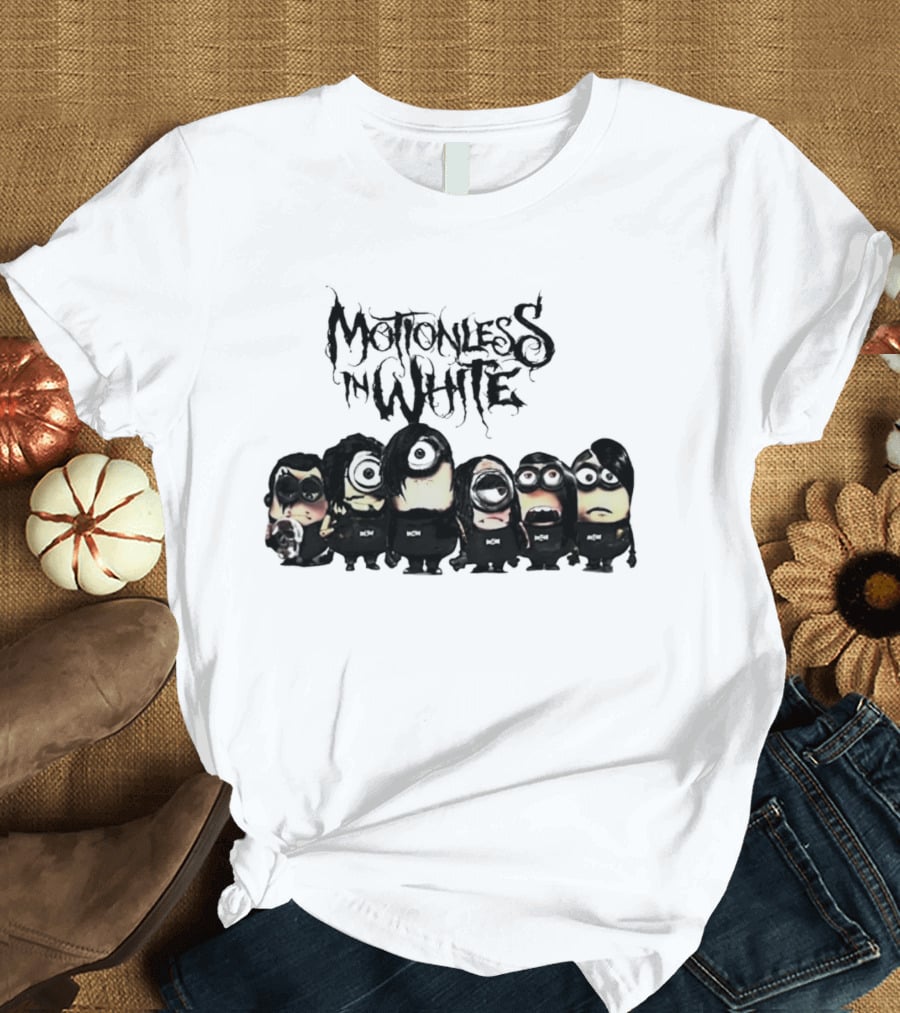 Motionless In White Minions Fiery Dark Character Ensemble T-Shirt