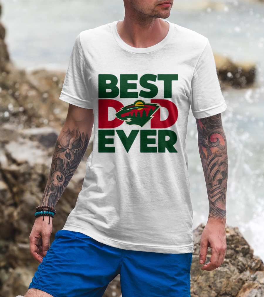 Best Dad Ever NHL Minnesota Wild T-Shirt