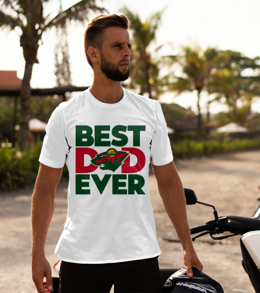 Best Dad Ever NHL Minnesota Wild T-Shirt