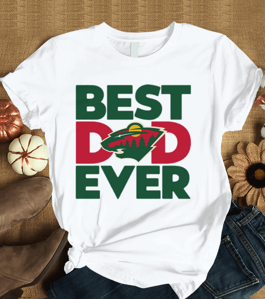Best Dad Ever NHL Minnesota Wild T-Shirt