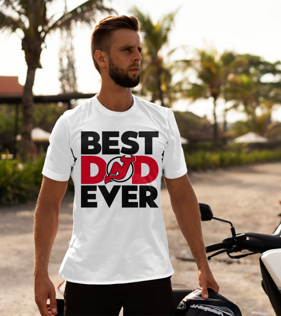 Best Dad Ever New Jersey Devils NHL T-Shirt