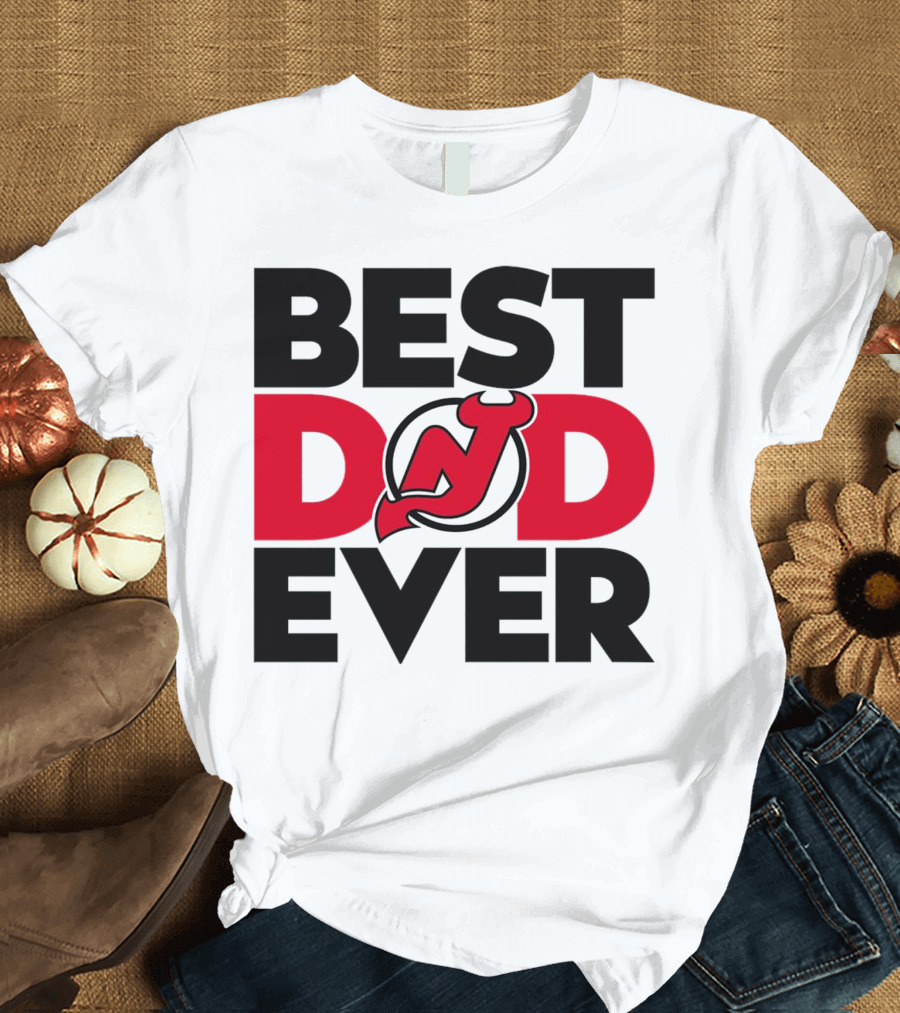 Best Dad Ever New Jersey Devils NHL T-Shirt