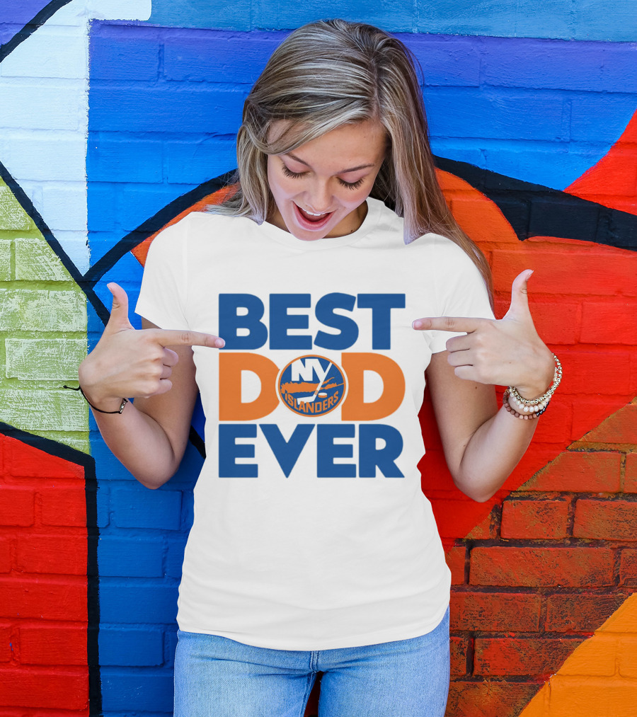 Best Dad Ever NY Islanders NHL T-Shirt