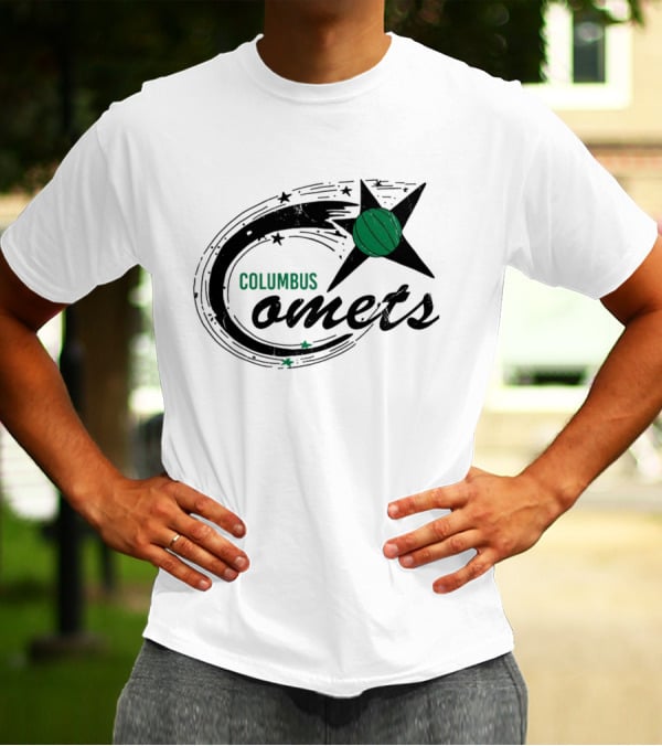 Columbus Comets Basketball Star T-Shirt