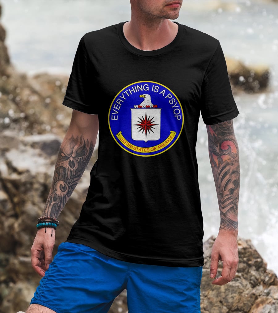 Everything Is A Psyop United States Of America Seal T-Shirt