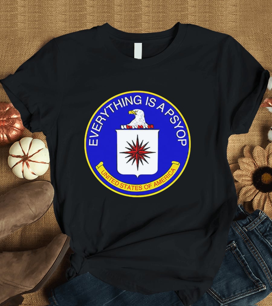 Everything Is A Psyop United States Of America Seal T-Shirt
