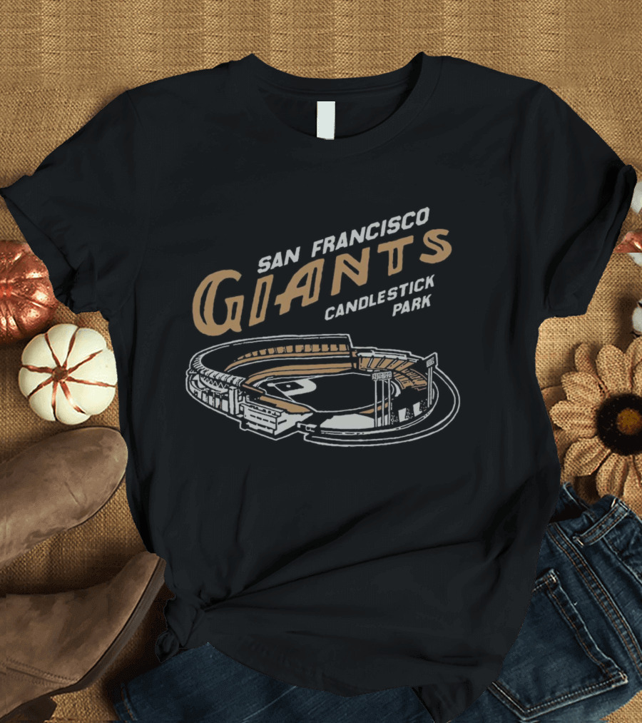 San Francisco Giants Candlestick Park Stadium Vintage T-Shirt