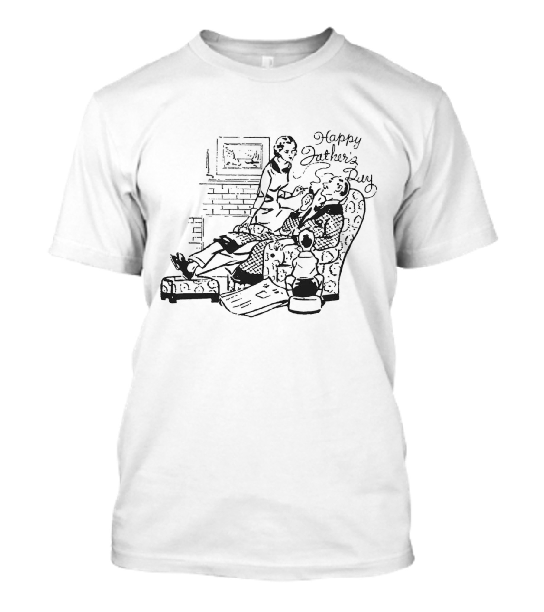 Happy Father’s Day Smoking Chair T-Shirt