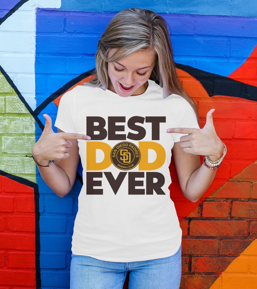 Best Dad Ever San Diego Padres Baseball Club T-Shirt