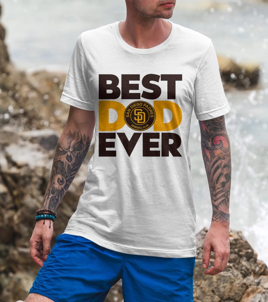 Best Dad Ever San Diego Padres Baseball Club T-Shirt