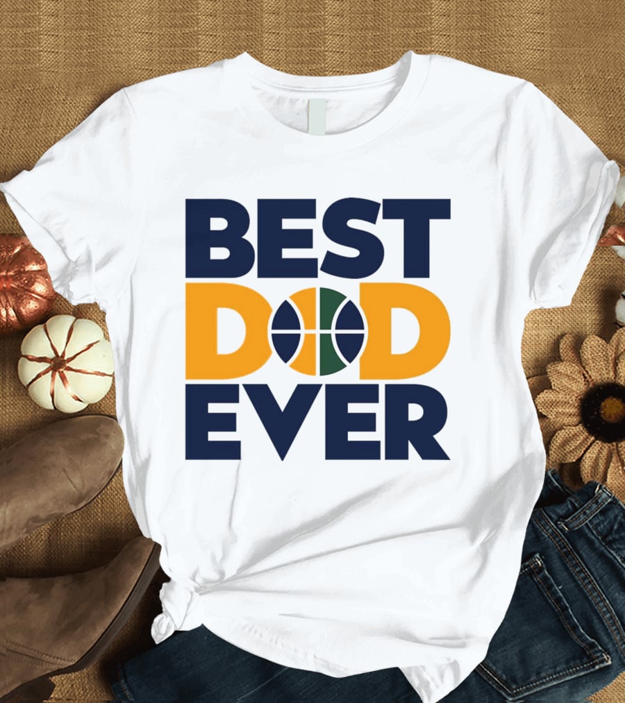 Best Dad Ever Utah Jazz Basketball T-Shirt