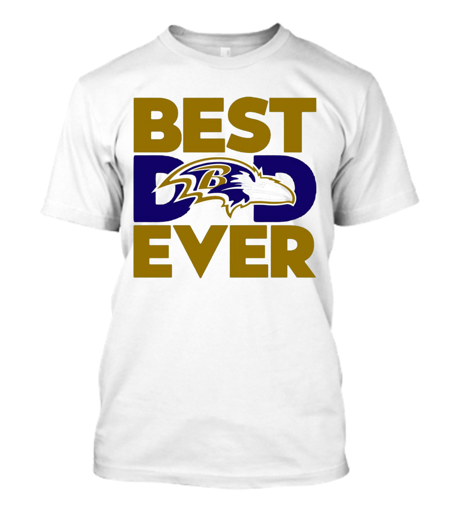 Best Dad Ever NFL Baltimore Ravens T-Shirt