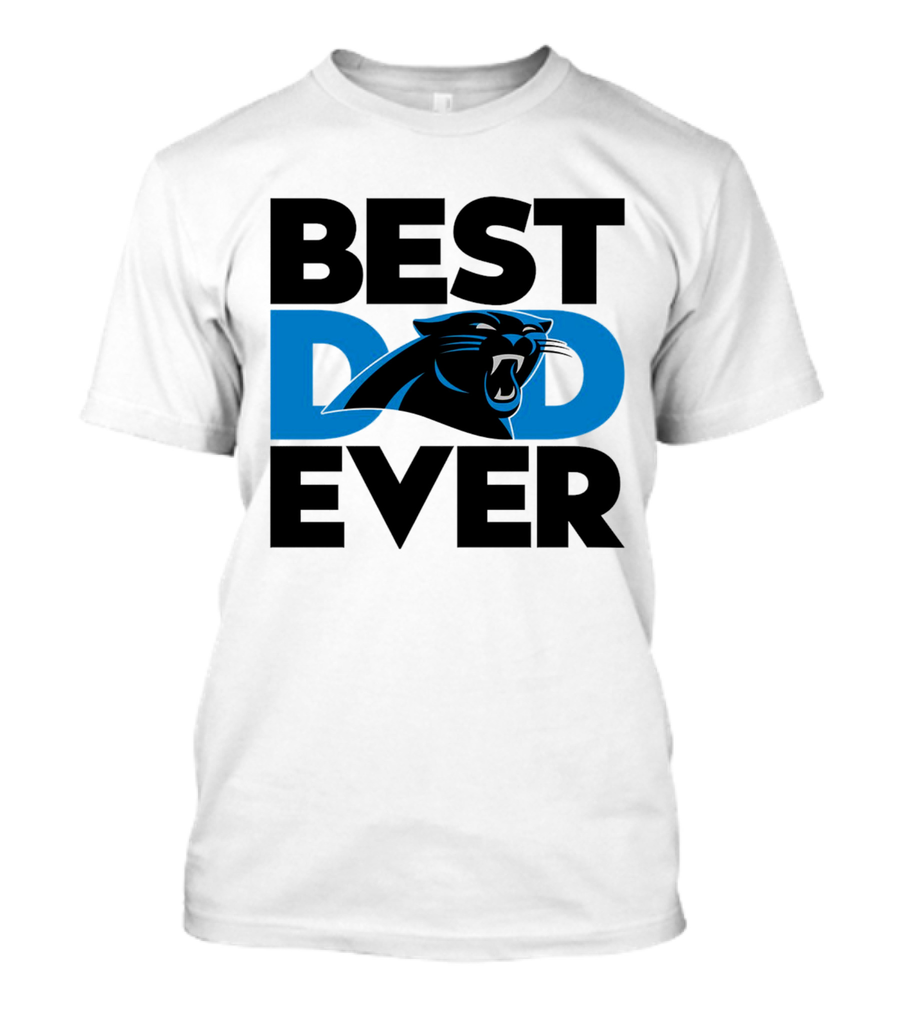 Best Dad Ever Carolina Panthers NFL Fan T-Shirt