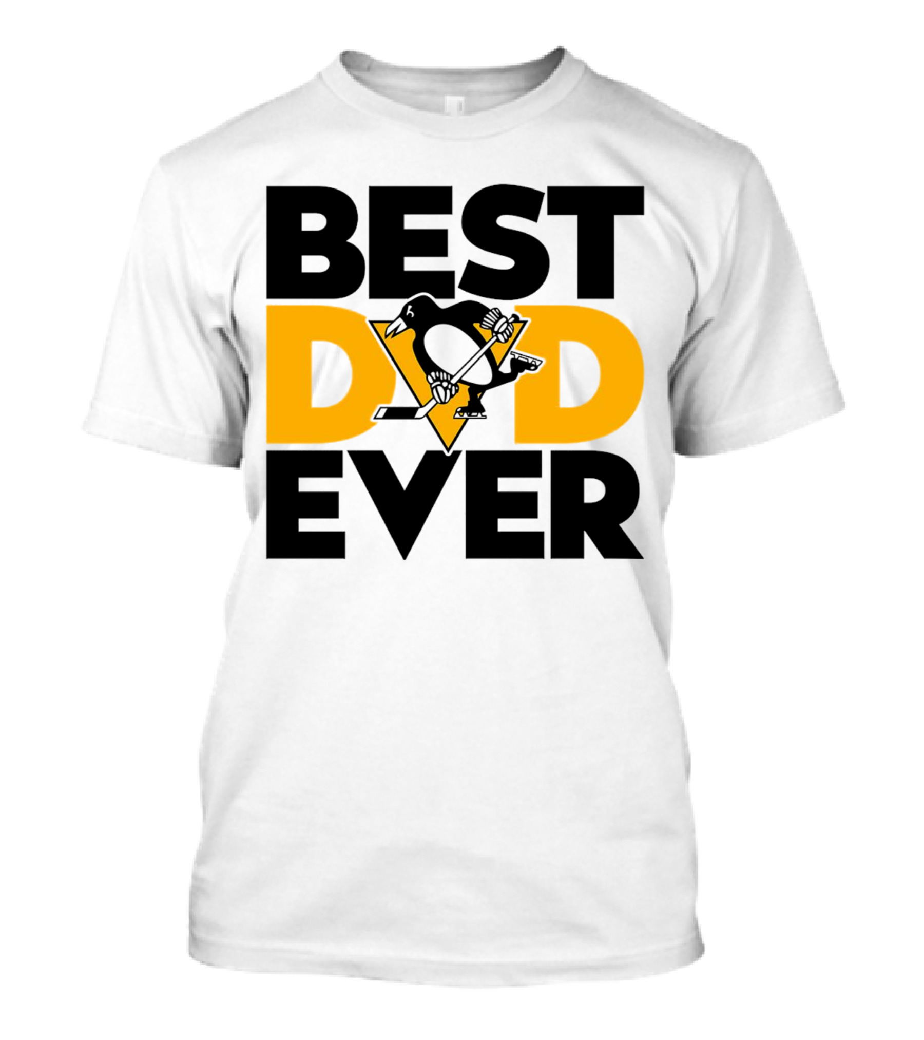 Best Dad Ever NHL Pittsburgh Penguins T-Shirt