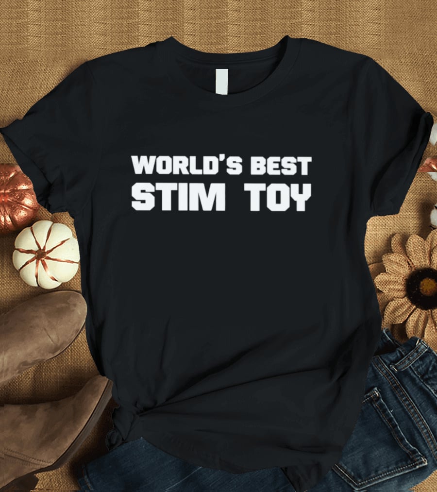 World's Best Stim Toy Black T-Shirt