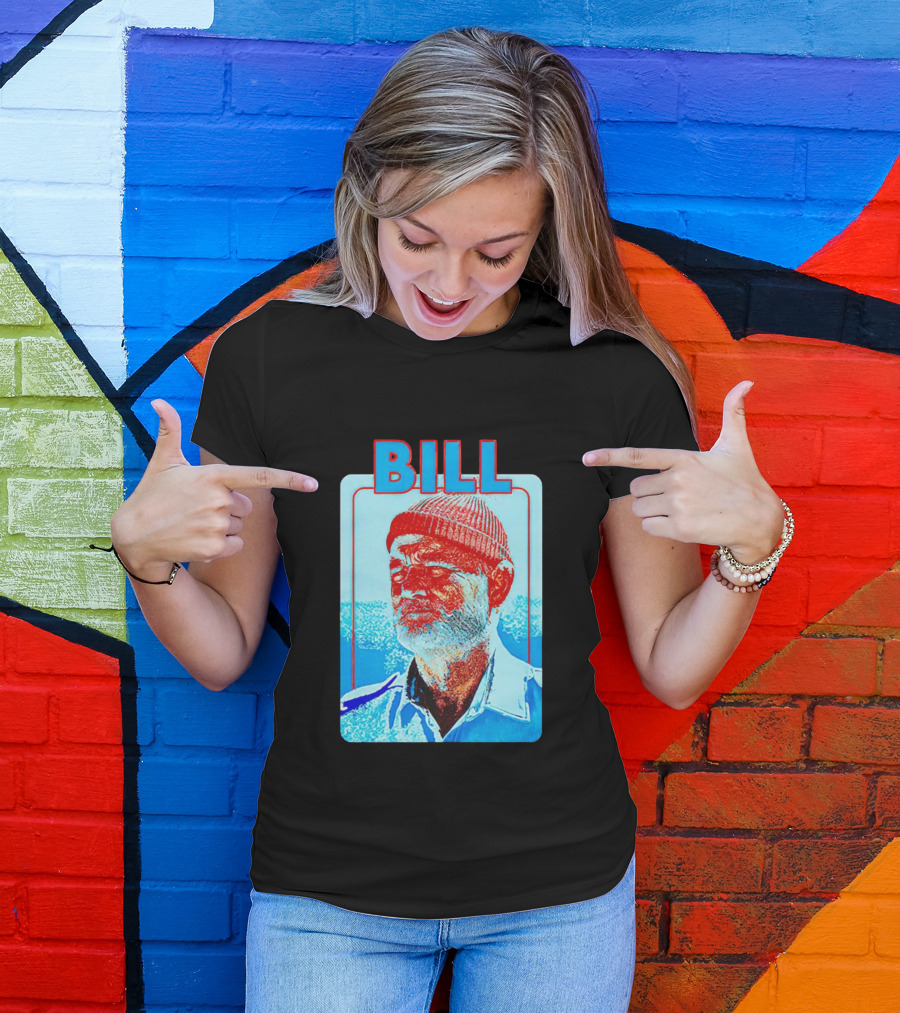 Bill Murray Steve Zissou Blue Red T-Shirt