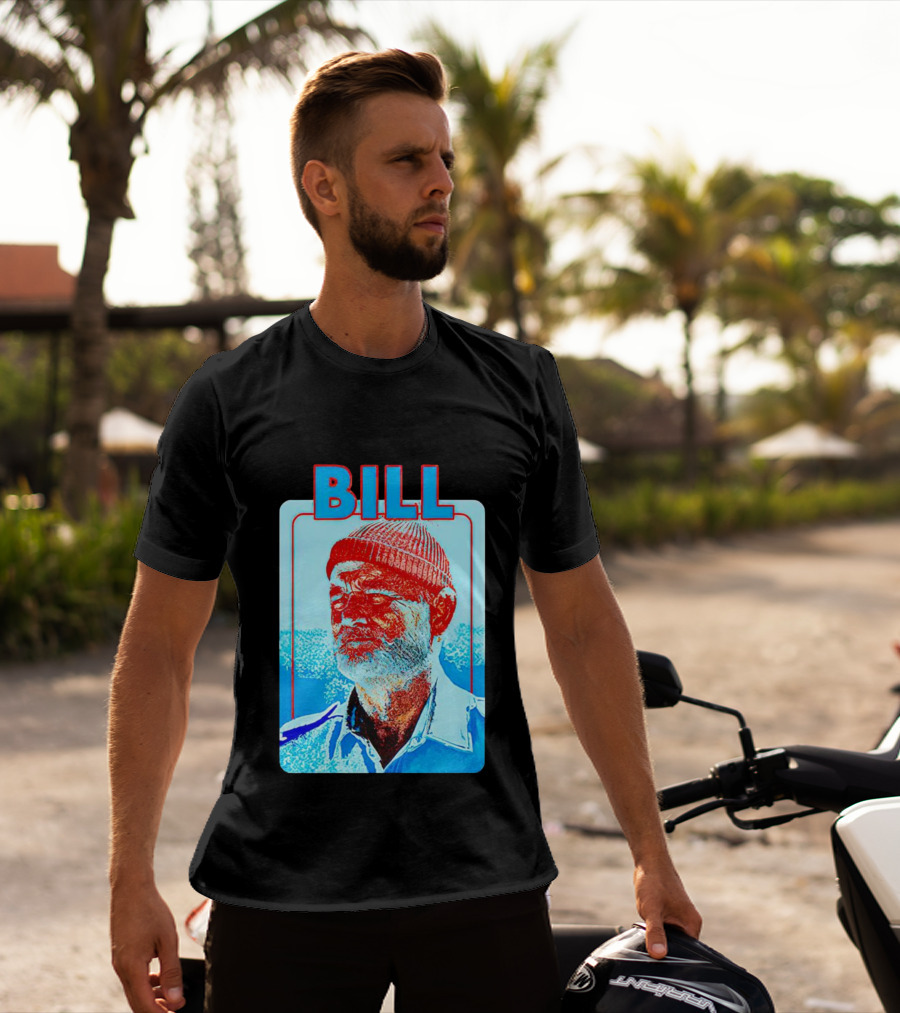 Bill Murray Steve Zissou Blue Red T-Shirt