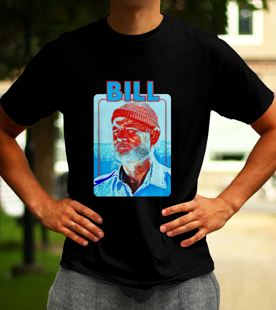 Bill Murray Steve Zissou Blue Red T-Shirt